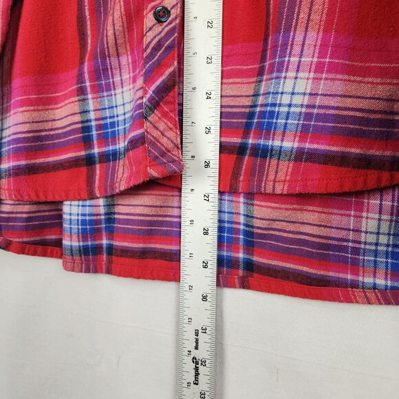 Orvis Classic Collection Flannel Shirt Women’s XXL Red Pink Plaid Button Up 2X - Picture 4 of 6